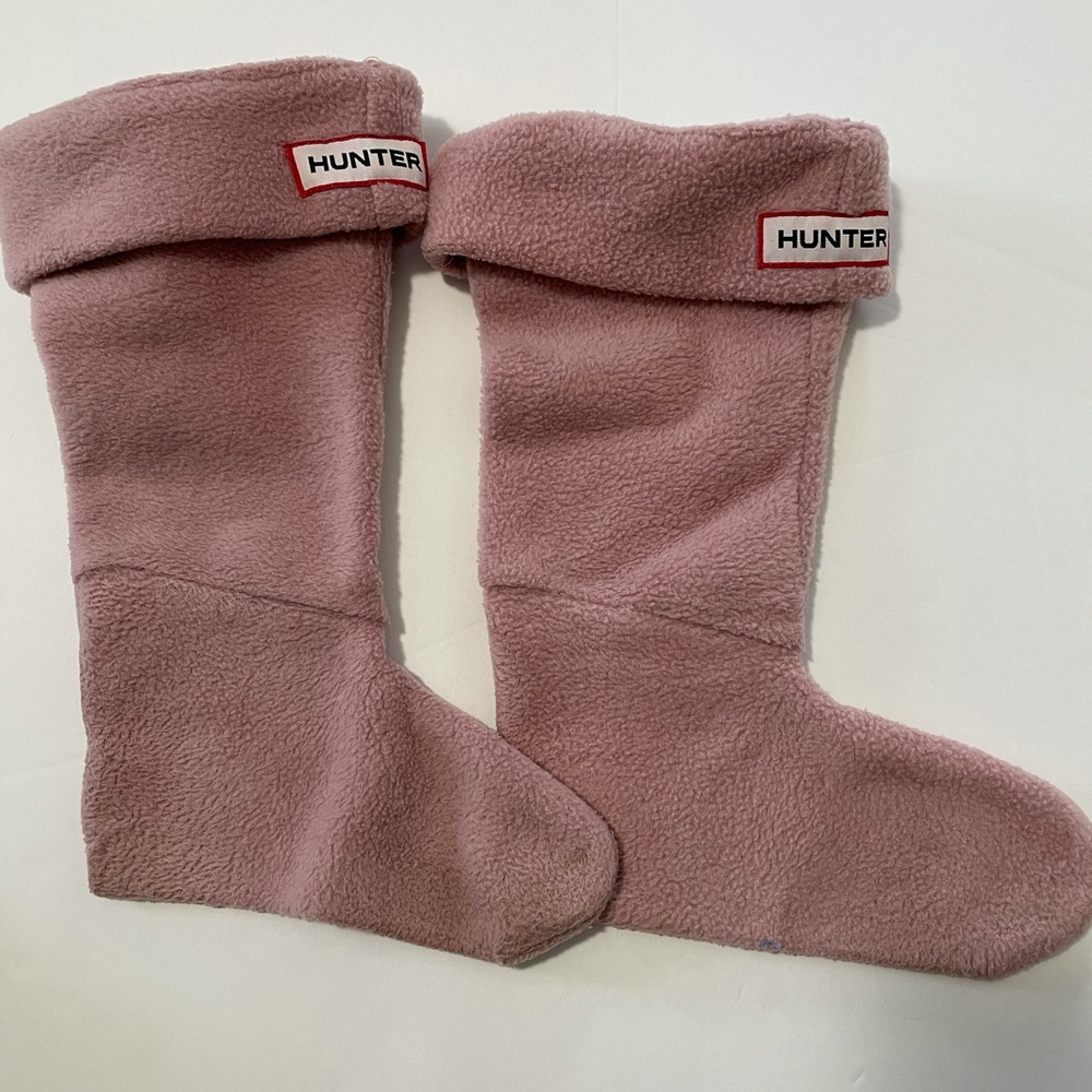Hunter fleece boot socks.